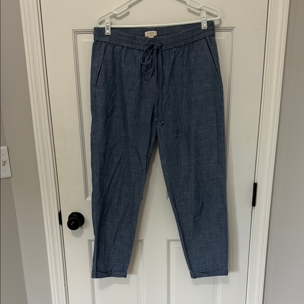 J. Crew Chambray Blue Casual Pants